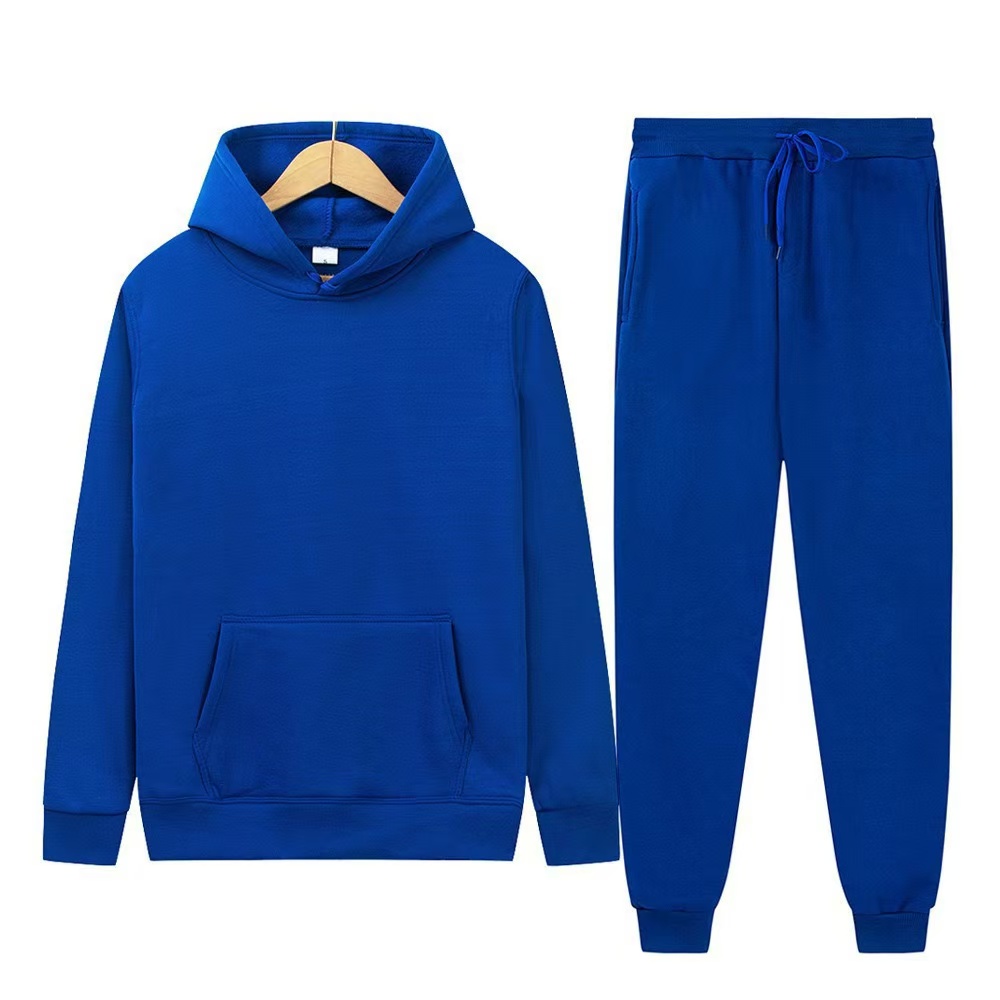 メンズ秋冬新作無地パーカー+パンツツーピースセットファッショ - Men'S Fashion Usa のレビューと価格