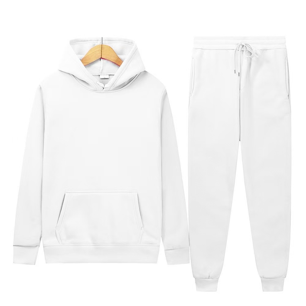 メンズ秋冬新作無地パーカー+パンツツーピースセットファッショ - Men'S Fashion Usa のレビューと価格