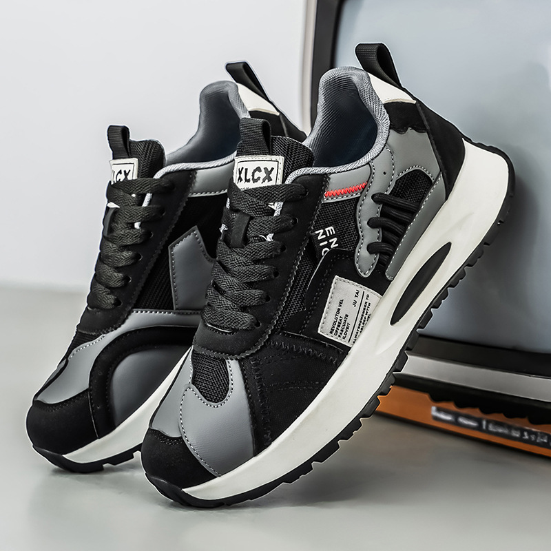 メンズ韓国風トレンドホワイトスニーカー、若者向けファッショナ - Men'S Fashion Hiking Boots のレビューと価格