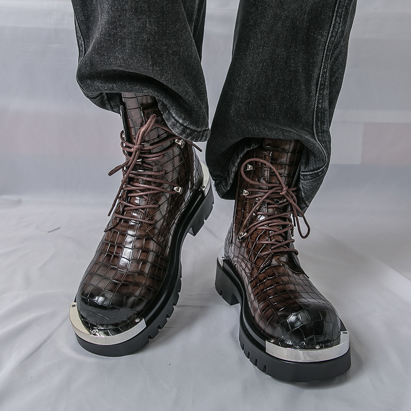 高品質ハイカットメンズアウトドアハイキングブーツ、ファッショ - Men'S Fashion Hiking Boots のレビューと価格
