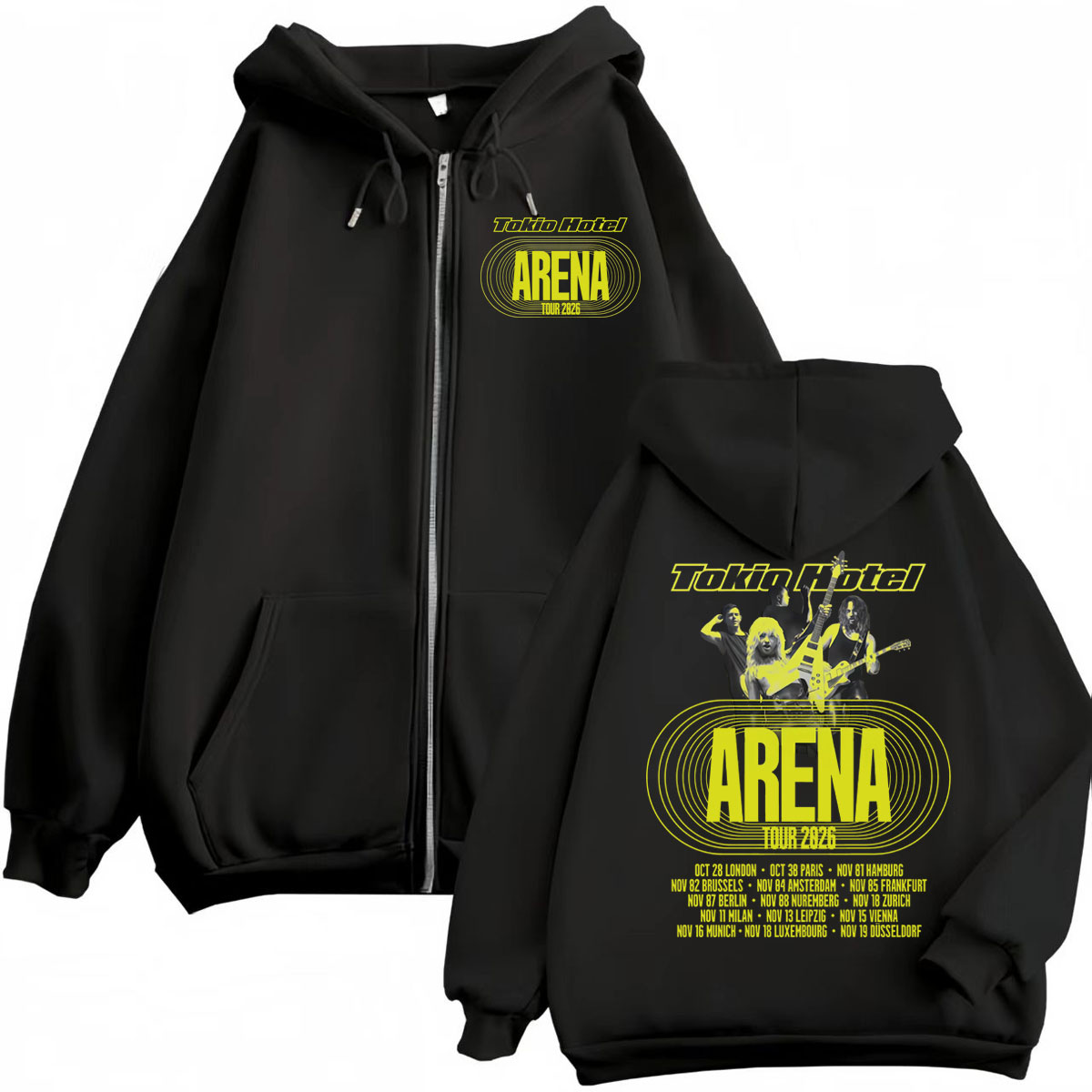 トキオホテルアリーナツアー 2026 ジッパーパーカー男性女 - Mens Fashion Zip Up Hoodies のレビューと価格