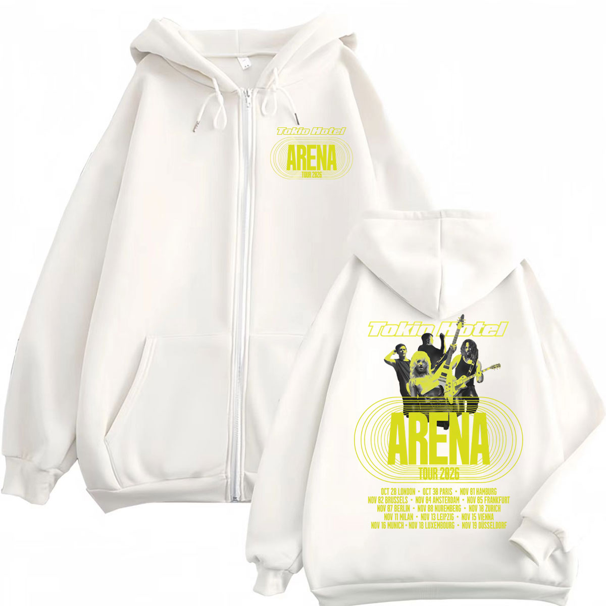 トキオホテルアリーナツアー 2026 ジッパーパーカー男性女 - Mens Fashion Zip Up Hoodies のレビューと価格