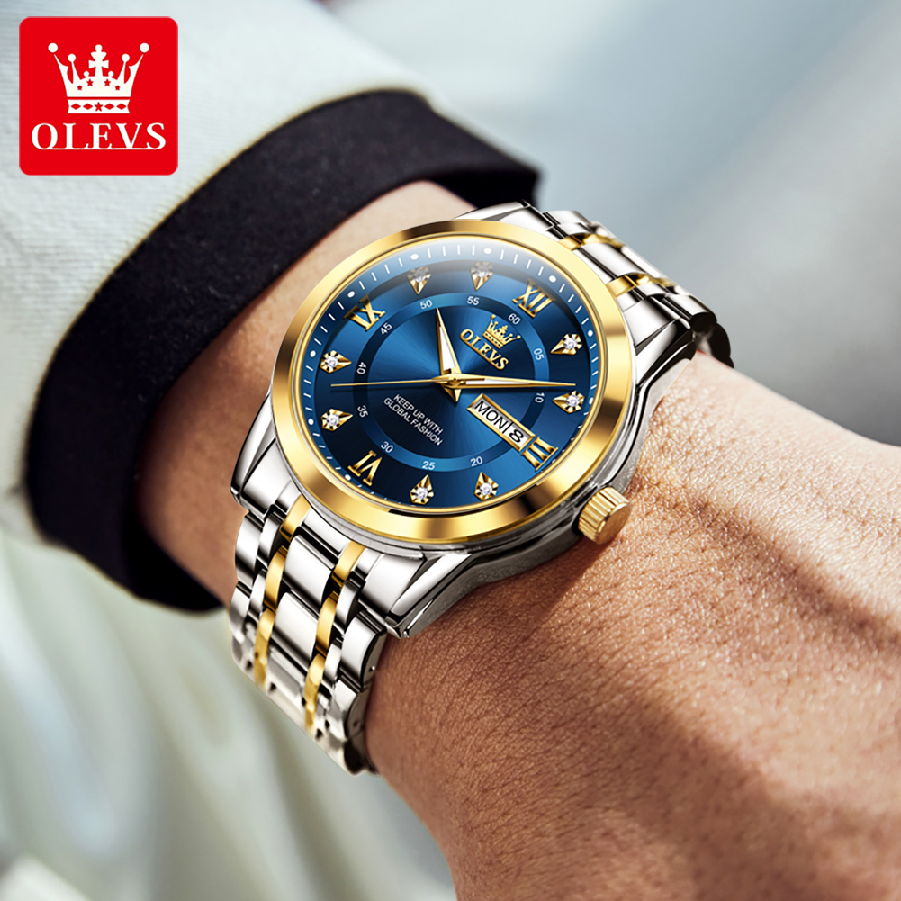 OLEVS ブランドファッションメンズ腕時計ステンレス鋼防水 - Fashion Mens Watches のレビューと価格