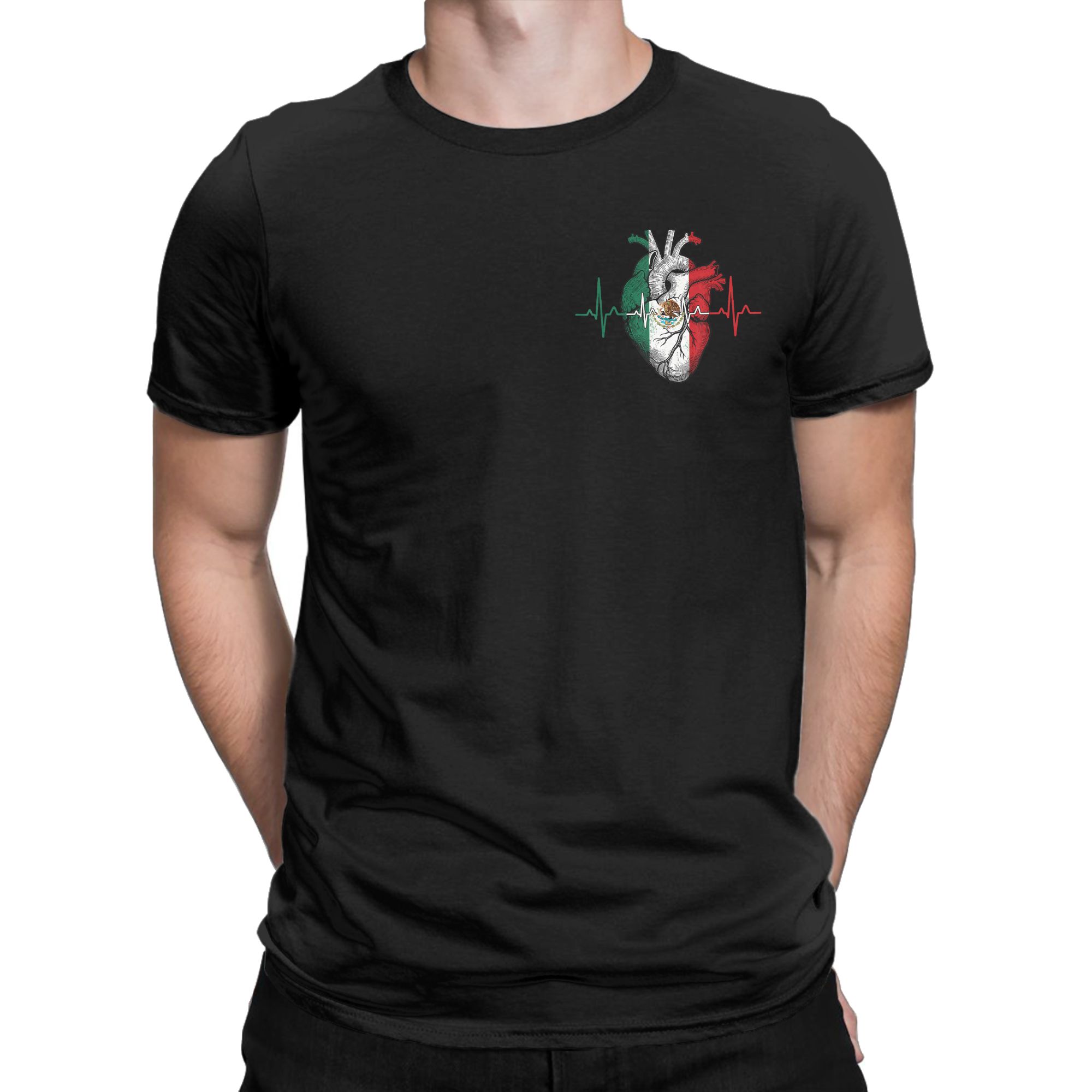 男性 Tシャツメキシコ国旗ハートメキシコファッション綿 10 - Mens Fashion Mexico のレビューと価格