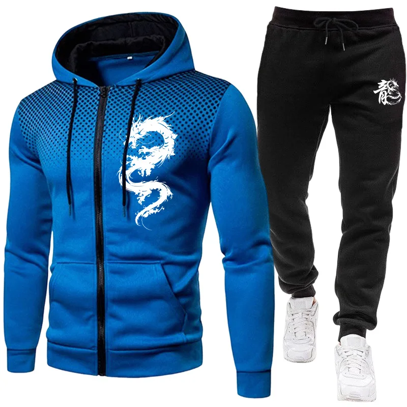 メンズパリドラゴン柄ファッションプリントセットアップ ツーピ - Men'S Fashion Usa のレビューと価格