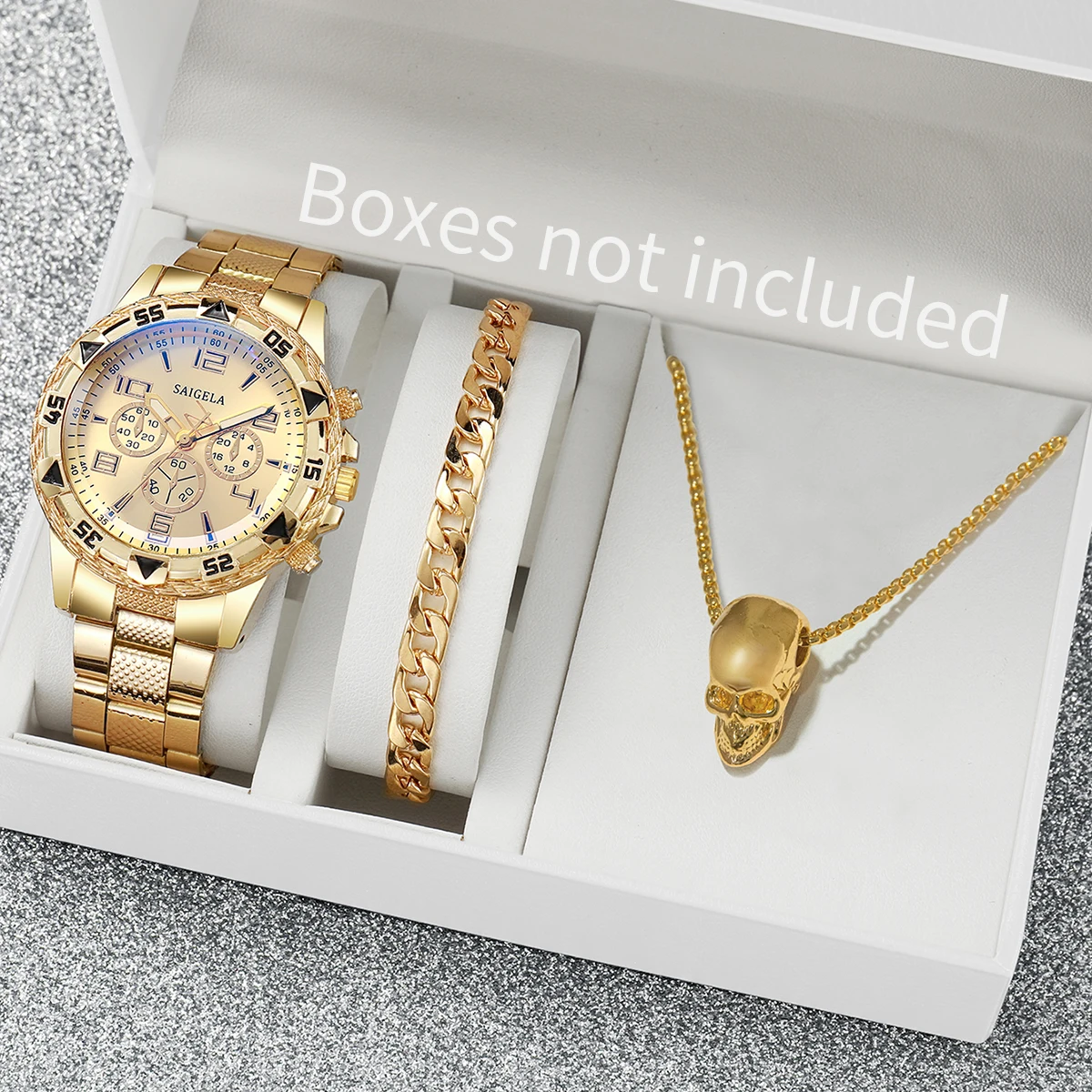 サプライズミステリーウォッチセットブラインドボックス-3個/ - Fashion Mens Watches のレビューと価格