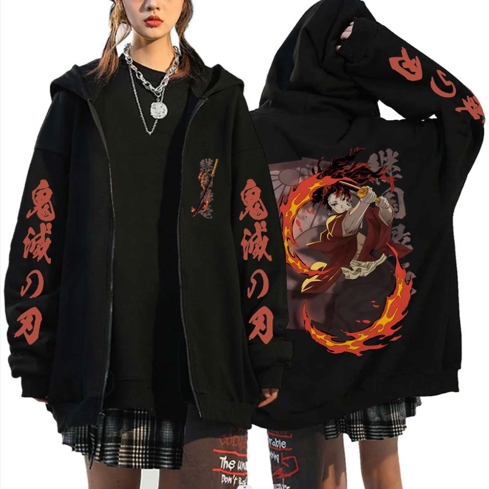 新しい鬼滅の刃継国縁壱グッズジッパーフーディ男性女性ファッシ - Mens Fashion Zip Up Hoodies のレビューと価格