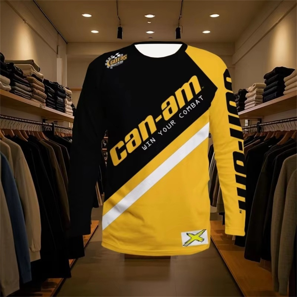バイクレース用長袖ラウンドネックTシャツ、男女兼用、ファッシ - Men'S Fashion Usa のレビューと価格