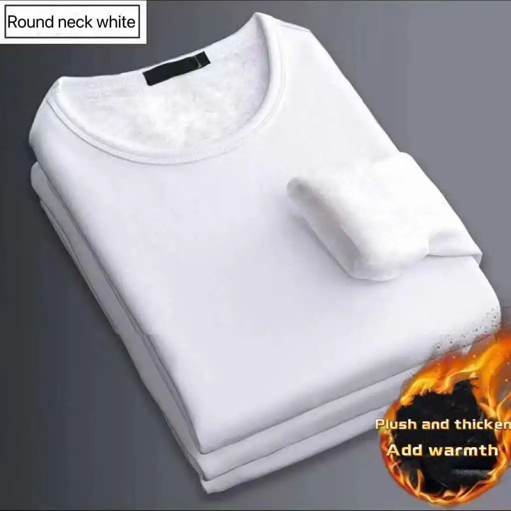 冬のメンズ長袖サーマルアンダーウェア Tシャツフリースボトリ - Mens Fashion Top のレビューと価格