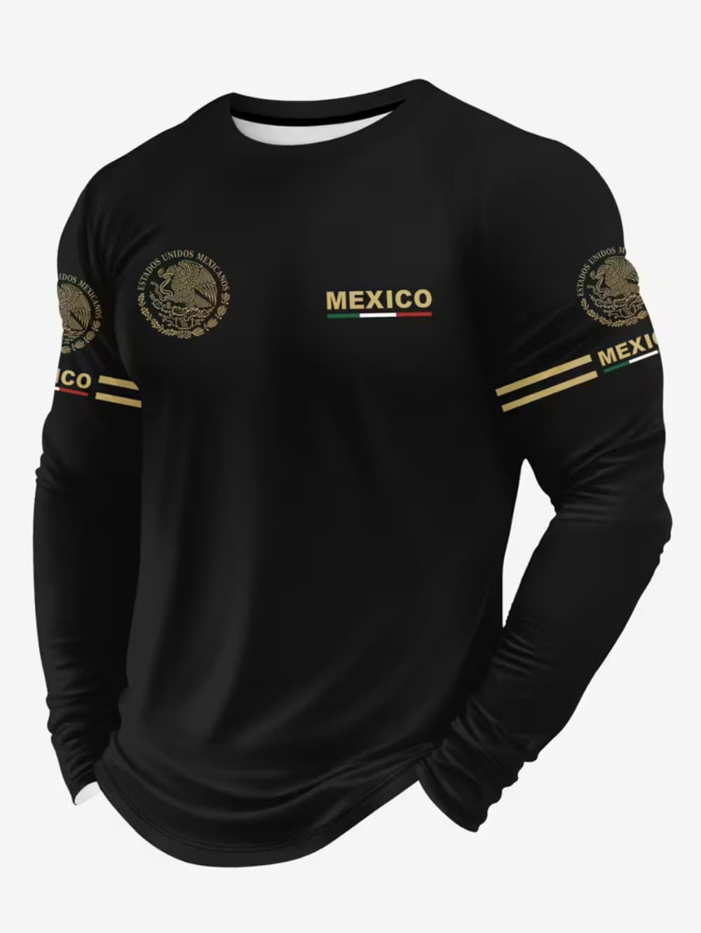 メキシコイーグルプリント Tシャツ男性用ファッション快適な綿 - Mens Fashion Mexico のレビューと価格