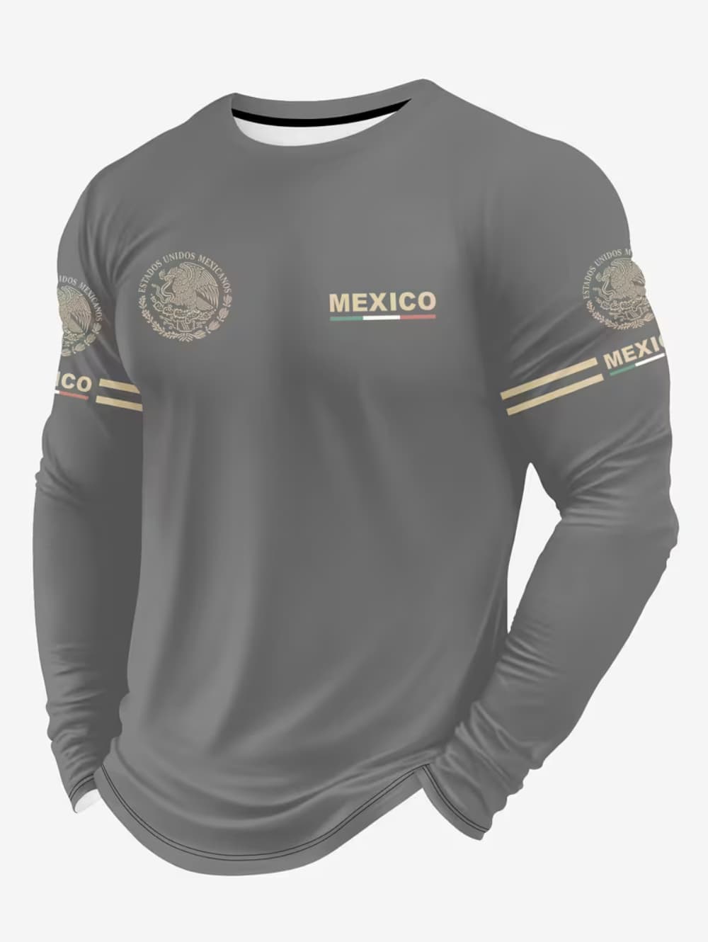 メキシコイーグルプリント Tシャツ男性用ファッション快適な綿 - Mens Fashion Mexico のレビューと価格