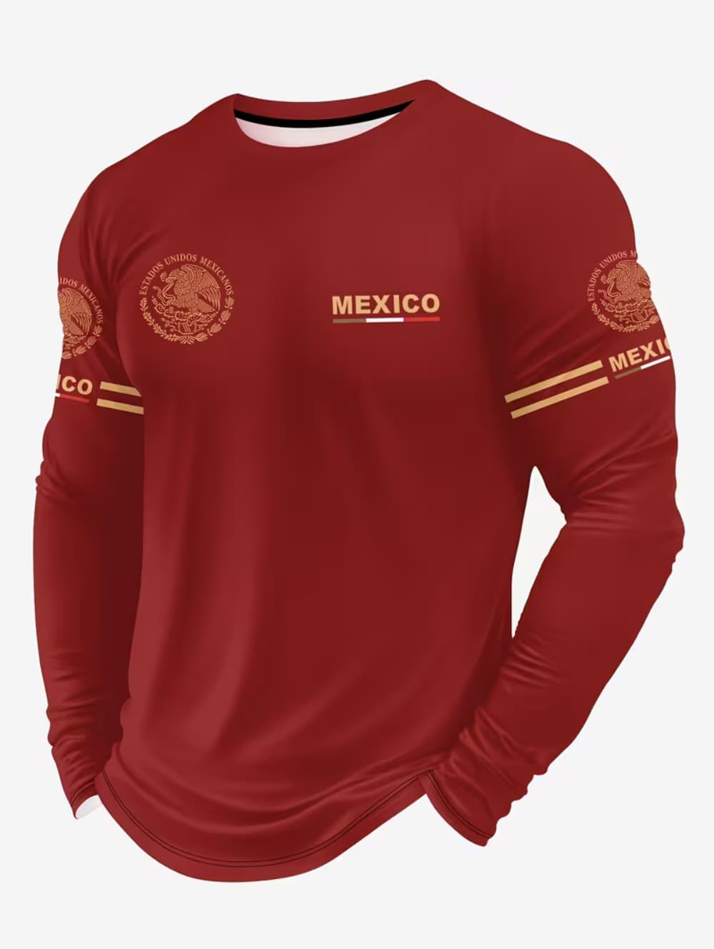 メキシコイーグルプリント Tシャツ男性用ファッション快適な綿 - Mens Fashion Mexico のレビューと価格