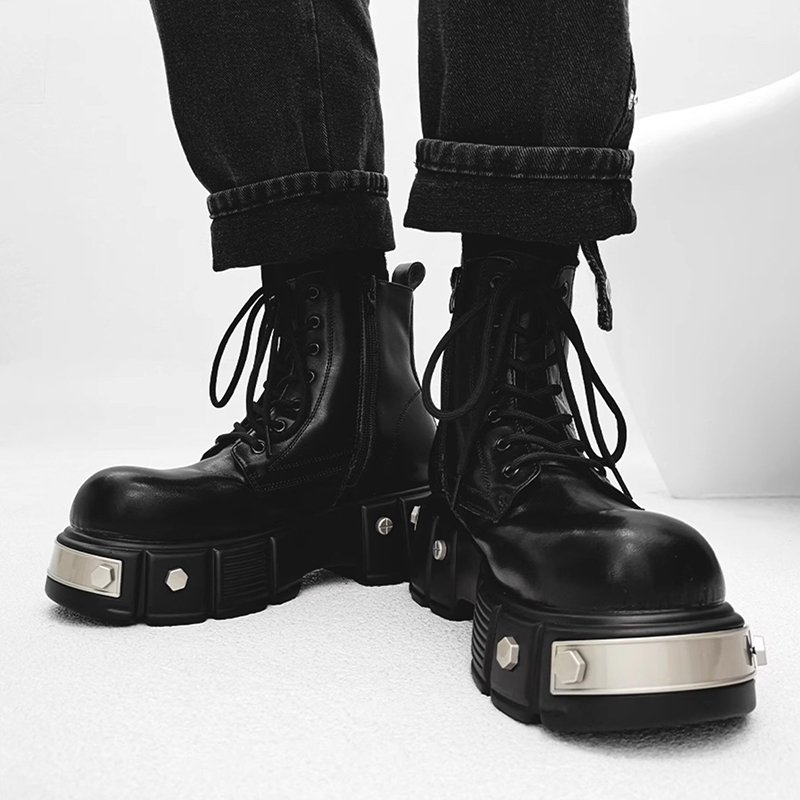 イタリアブランドデザイナーハイプラットフォームブーツ男性用フ - Men'S Fashion Brands のレビューと価格