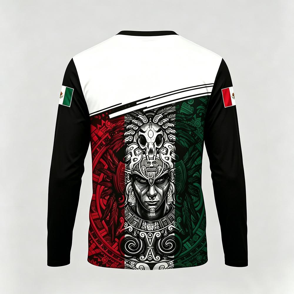 メキシコテーマプリント長袖 Tシャツファッションカジュアルメ - Mens Fashion Mexico のレビューと価格