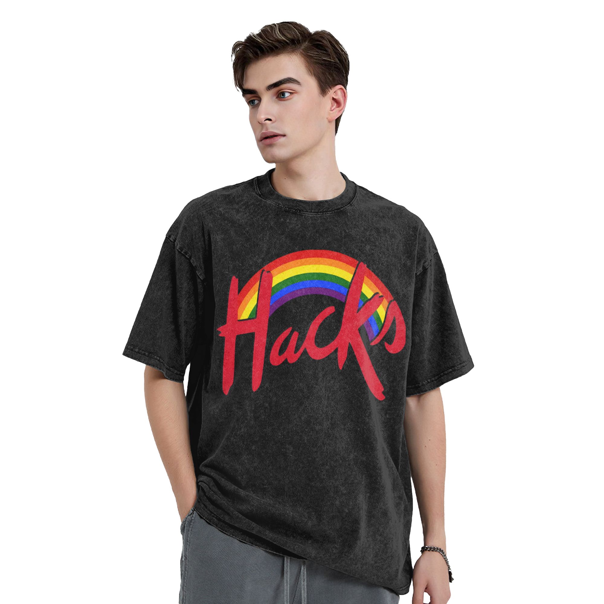 ハックステレビ番組 Tシャツ男性ファッション純粋な綿 Tシャ - Mens Fashion Hacks のレビューと価格
