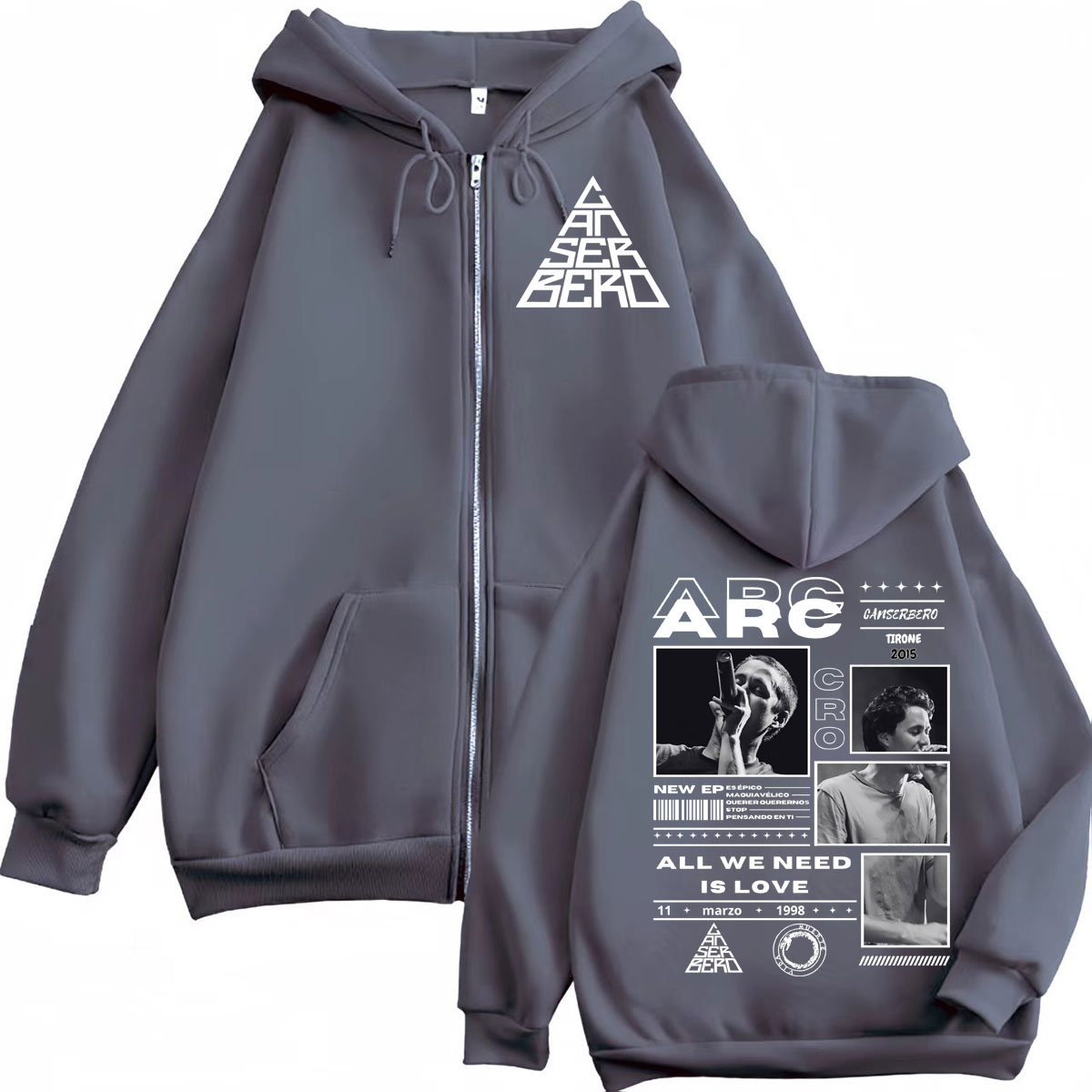 Canserbero オールウィーニードイズラブムエルテヴィ - Mens Fashion Zip Up Hoodies のレビューと価格
