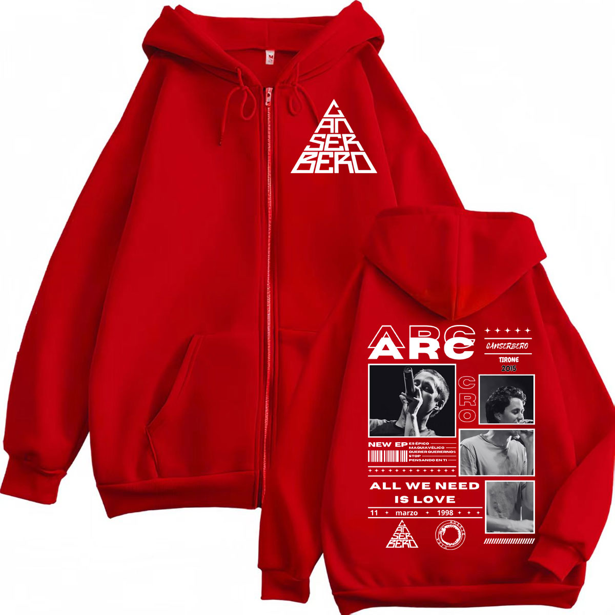 Canserbero オールウィーニードイズラブムエルテヴィ - Mens Fashion Zip Up Hoodies のレビューと価格