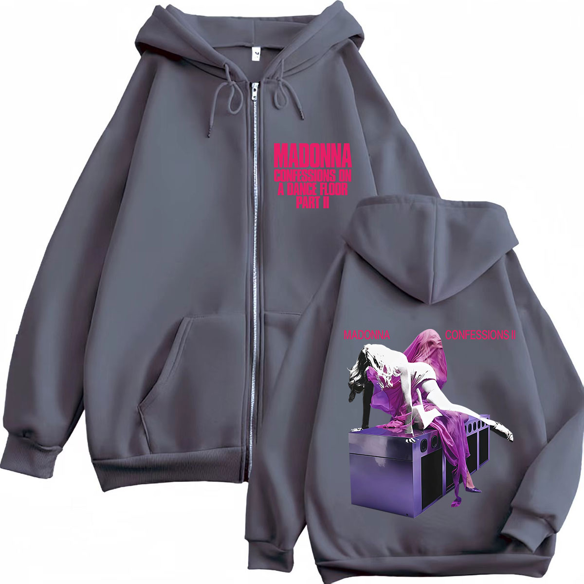 マドンナ CONFESSIONS II アルバムツアー 20 - Mens Fashion Zip Up Hoodies のレビューと価格