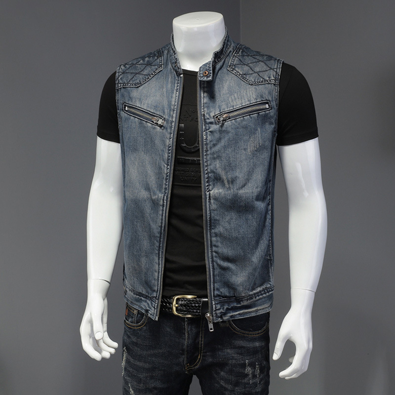 2026 メンズデニムベストヴィンテージファッションデザイン - Men'S Fashion Vest With Jeans のレビューと価格